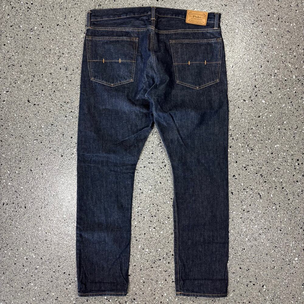 Polo Ralph Lauren Dark Wash Selvedge Red Line Straight Leg Denim Jeans